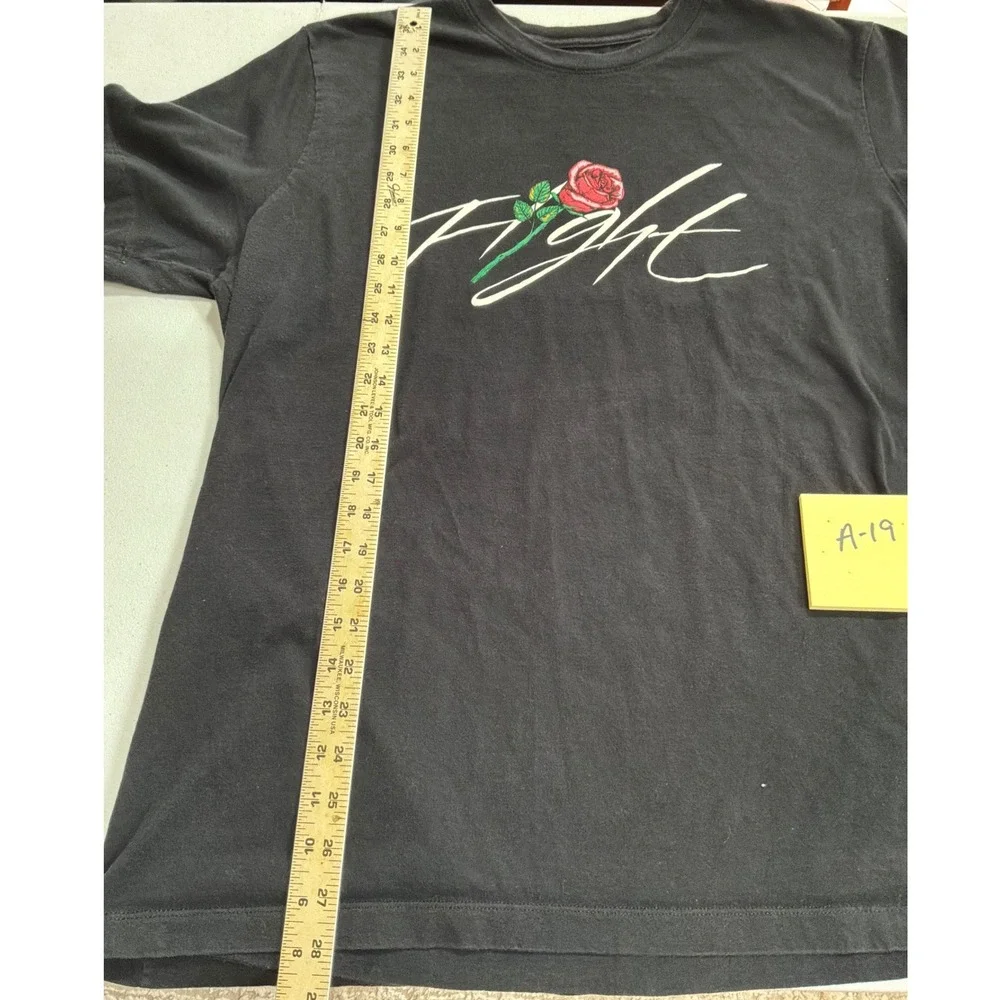 Jordan Flight Rose Sorry For Your Loss Tour Portland 1992 Black T-Shirt Mens XL